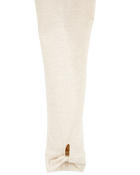 Kid High-Rise Twisted-Hem Pants - Cream, image 3 of 5 slides
