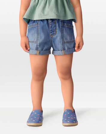Toddler Pretty Utility Short - Cypress Wash, 