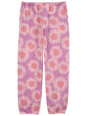 Pink - Kid Daisy French Terry Pull-On Jogger Pajama Pants
