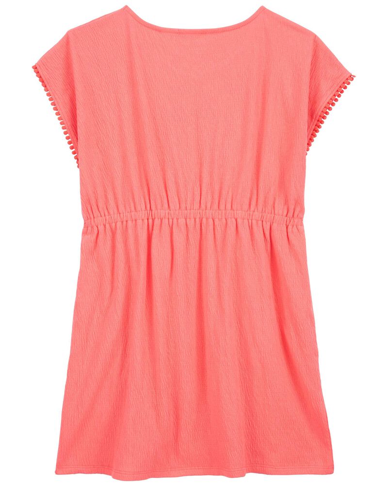 Kid Crinkle Jersey Swimsuit Cover-Up, image 2 of 4 slides