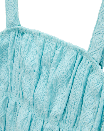 Kid Ruched Textured Tank, 