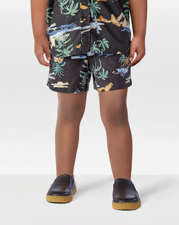 Toddler Tropical Print Pull-On Short, 