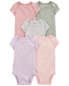 Baby 5-Pack Short-Sleeve Bodysuits, image 1 of 6 slides
