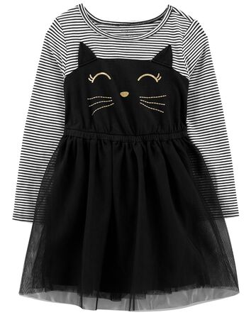 Toddler Halloween Cat Tutu Dress, 
