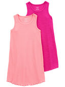 Pink - 2-Pack Loose Fit Nightgowns