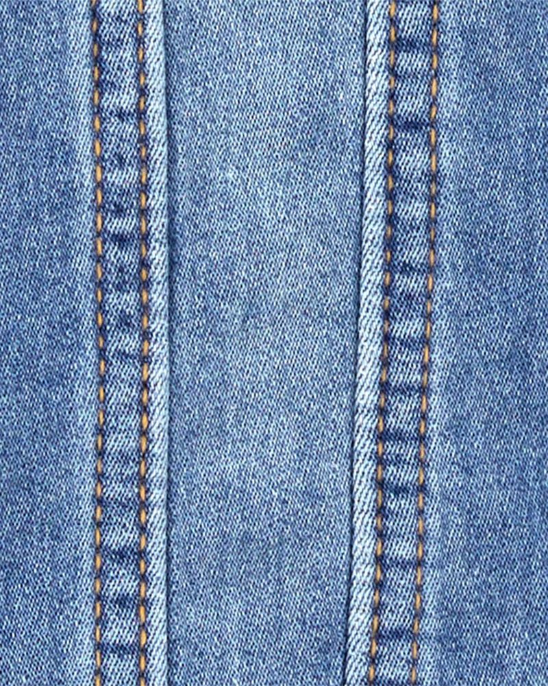 Toddler 2-Piece Classic Denim Jacket & Tiered Dress Set
, image 3 of 6 slides