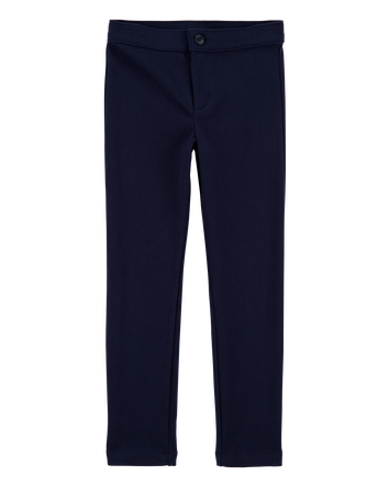 Kid 3-Pack Ponte Knit Uniform Pants - Navy, 