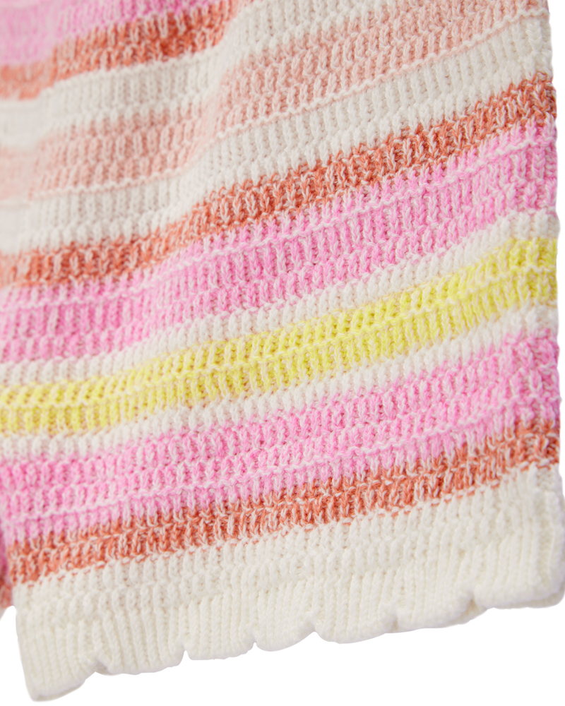 Kid Striped Crotchet Knit Shorts, image 3 of 5 slides