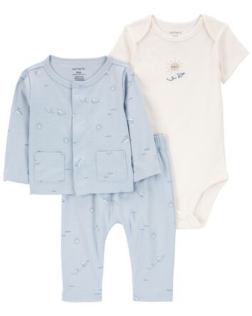 Baby 3-Piece Little Cardigan Set, 