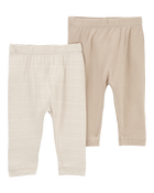 Baby 2-Pack PurelySoft Pull-On Pants, image 1 of 4 slides