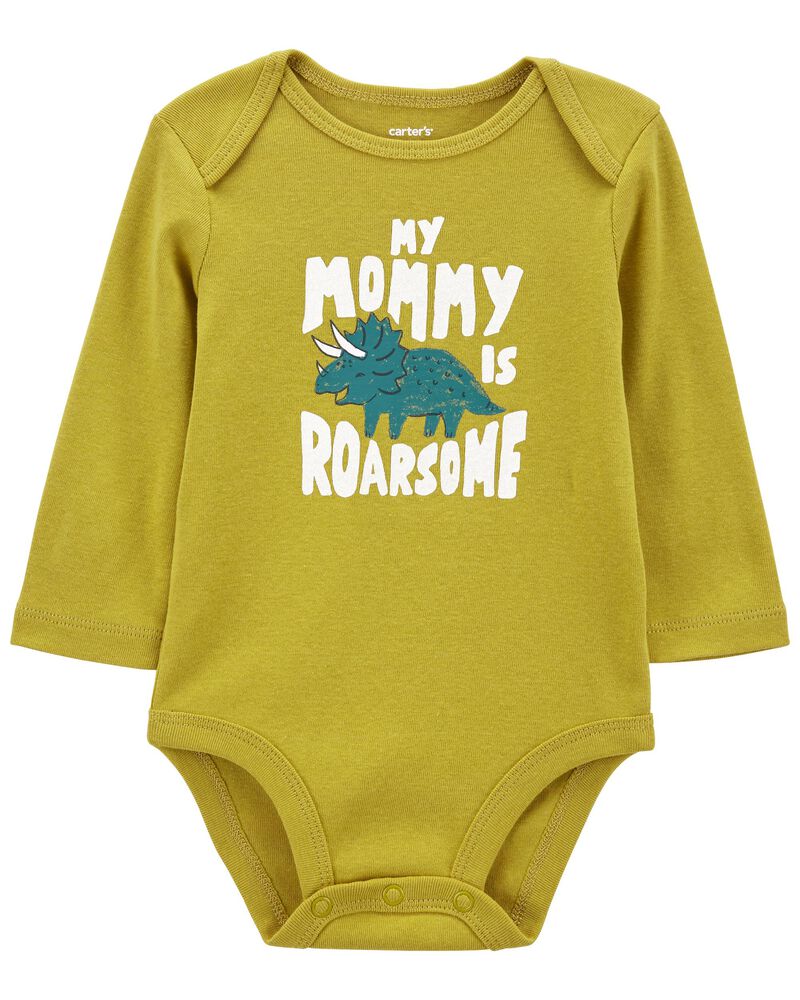 Baby Mommy Long-Sleeve Bodysuit, image 1 of 4 slides
