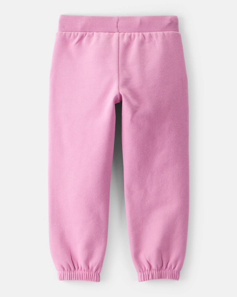Toddler Girl Cotton Joggers - Pink, image 2 of 4 slides