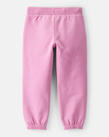 Toddler Girl Cotton Joggers - Pink, 