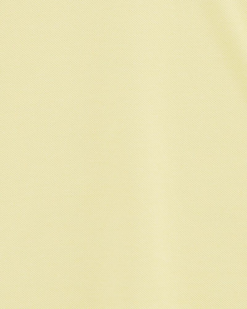 Kid Yellow Piqué Polo Shirt, image 2 of 3 slides