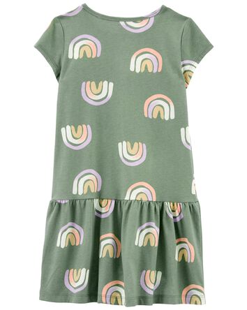 Kid Rainbow Jersey Dress, 