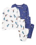 Kid 4-Piece Penguin 100% Snug Fit Cotton Pajamas, image 1 of 4 slides