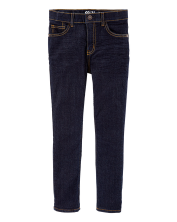 Kid Dark Blue Wash Skinny-Leg Jeans , 