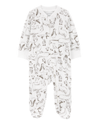 Baby 2-Pack Thermal 2-Way Zip Sleep & Play Pajamas, image 4 of 5 slides