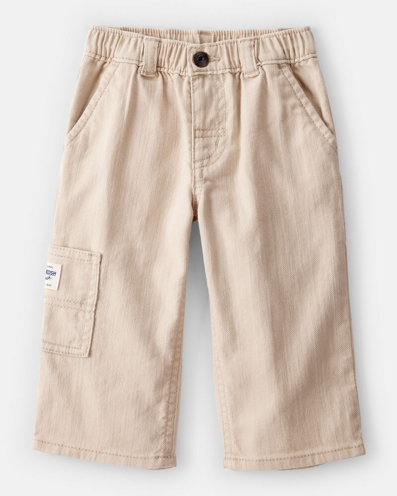 Baby Boy Pull On Carpenter Pant - Khaki, image 1 of 5 slides