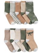 Kid 10-Pack Dinosaur Socks, image 1 of 2 slides