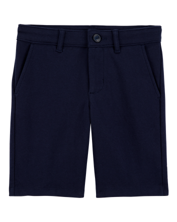 Kid Ponte Knit Uniform Pants - Navy, 