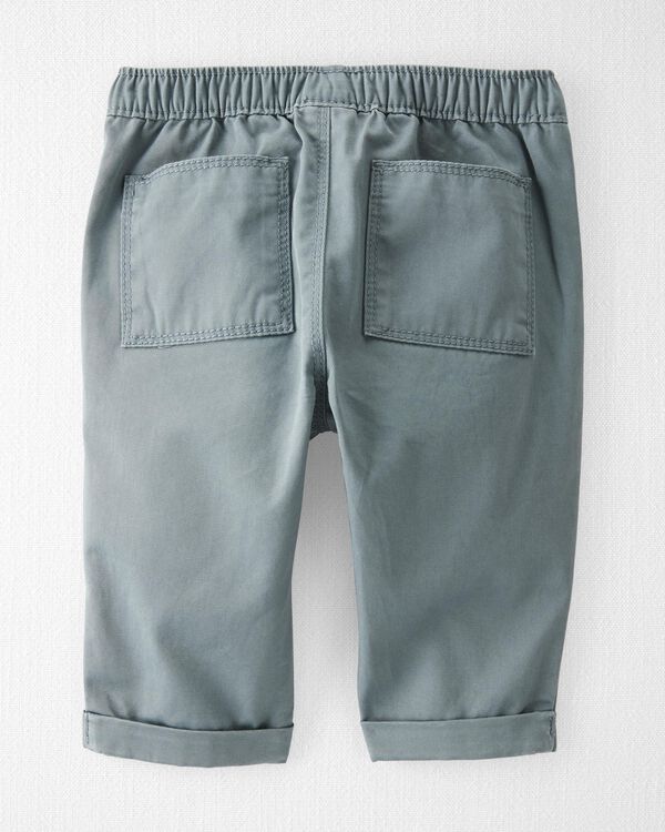 Baby Organic Cotton Twill Pants in Slate