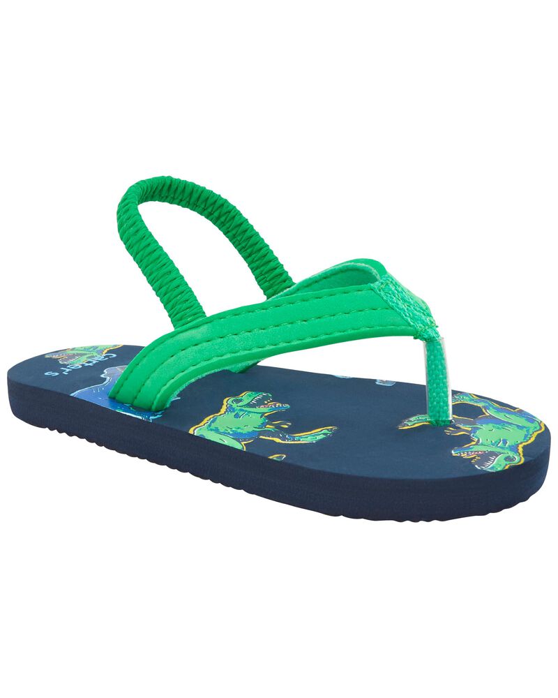 Dinosaur Flip Flops, image 1 of 6 slides