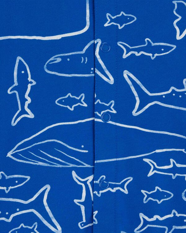 Baby Whale Snap-Up Romper