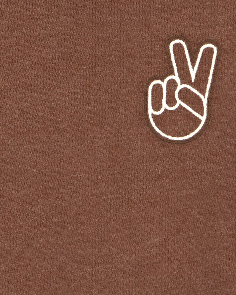 Kid Hooded Peace Sign Pullover, image 2 of 2 slides