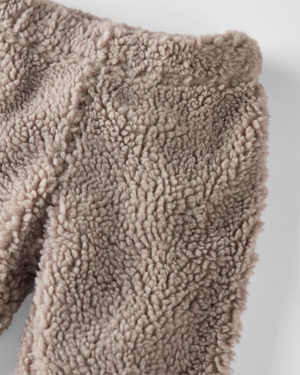 Washed Taupe Baby Recycled Sherpa Pants