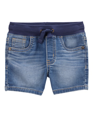 Toddler Pull-On Denim Short - Blue Wash, 