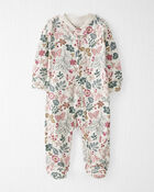 Baby Organic Cotton Botanical Butterfly Sleep & Play Pajamas, image 1 of 4 slides