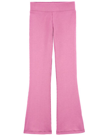 Kid High-Rise Ribbed Flare Pants, 