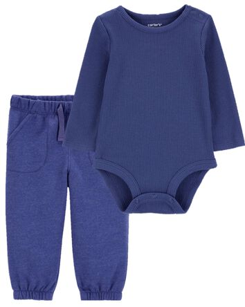 Baby 2-Piece Long-Sleeve Bodysuit & Pant Set, 