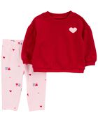 Baby 2-Piece Valentine's Day Pant Set, image 1 of 4 slides