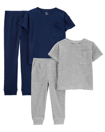 Toddler 4-Piece Loose Fit Pajamas, 