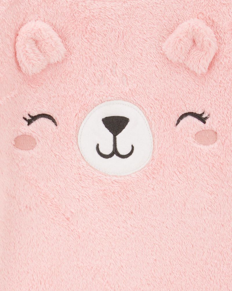 Toddler 2-Piece Fuzzy Velboa Bear Pajamas, image 2 of 3 slides