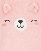 Toddler 2-Piece Fuzzy Velboa Bear Pajamas, image 2 of 3 slides