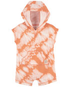 Baby Tie-Dye Hooded Cotton Romper, image 1 of 3 slides