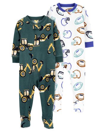 Baby 2-Pack 1-Piece Pajamas, 