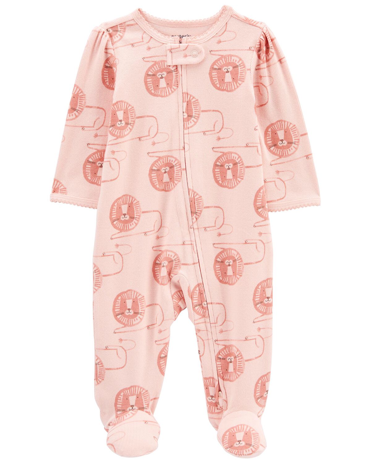 Baby Lion 2-Way Zip Cotton Blend Sleep & Play Pajamas