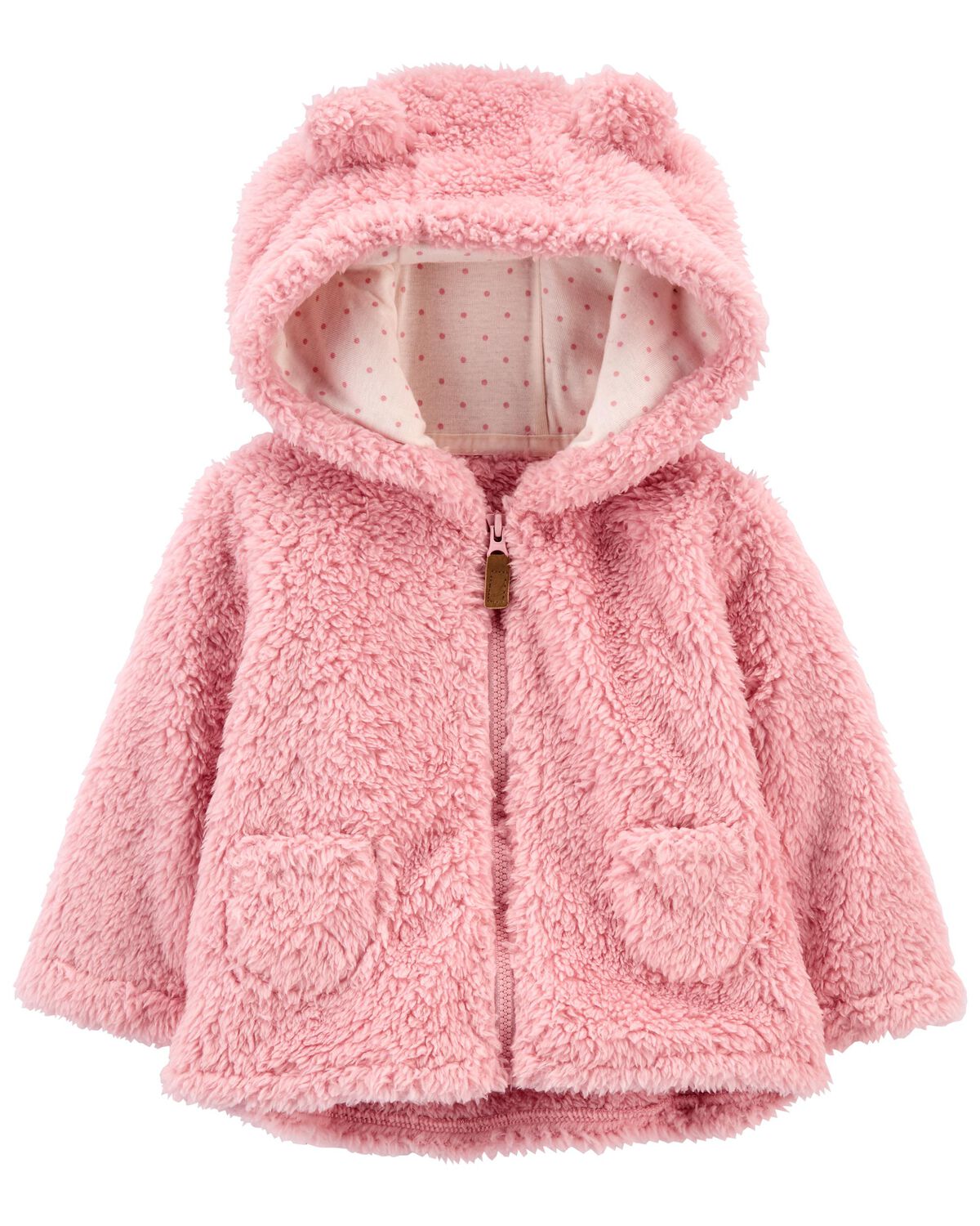 Pink Baby Zip-Up Sherpa Jacket | carters.com