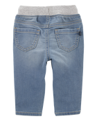 Baby Pull-On Knit Denim Pants, image 2 of 4 slides