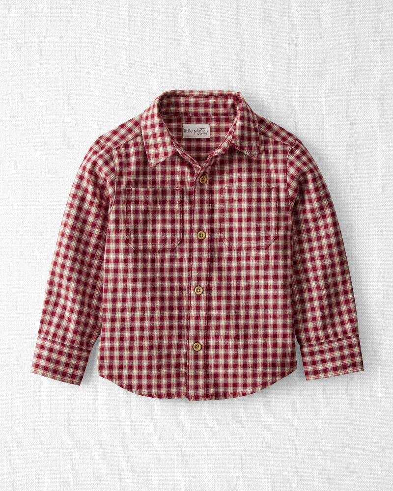 Toddler Cozy Button-Front Shirt Made with Organic Cotton
, image 1 of 4 slides