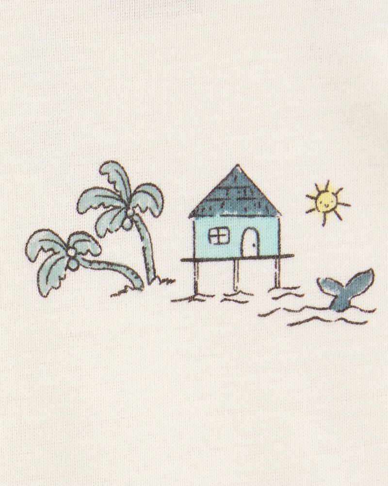 Baby 5-Pack Ocean Print Sleeveless Bodysuits, image 2 of 7 slides