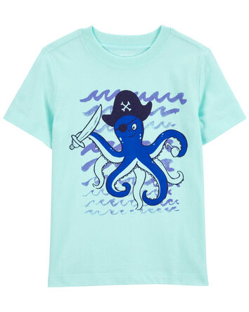 Toddler Octopus Pirate Graphic Tee, 