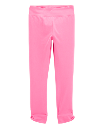 Kid High-Rise Twisted-Hem Pants - Pink, 