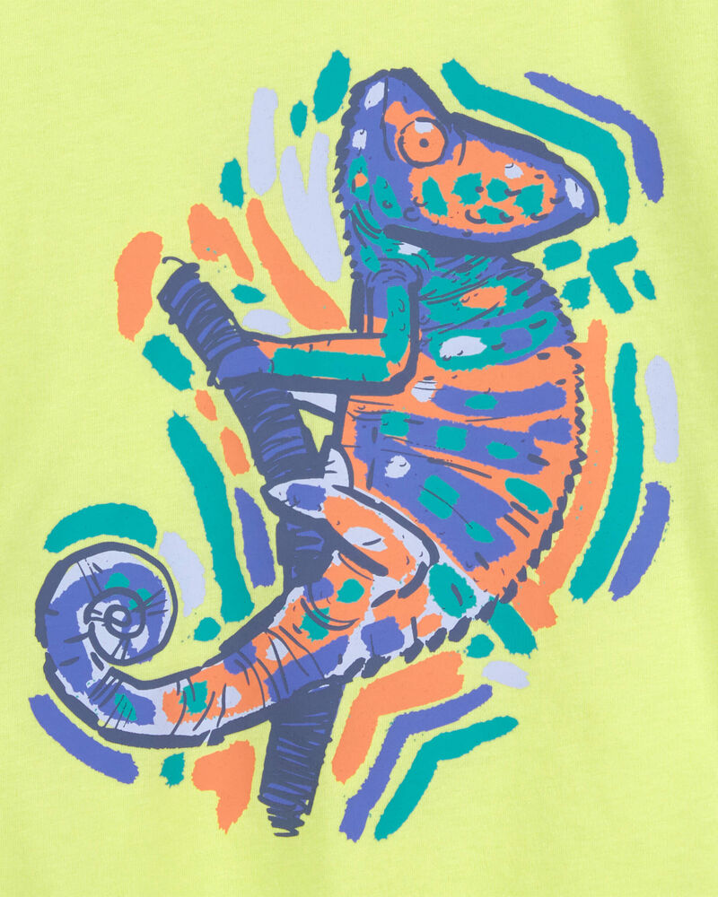 Toddler Neon Chameleon Graphic Tee, image 2 of 2 slides