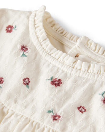 Baby Girl Organic Cotton Floral Print Long-Sleeve Top, 