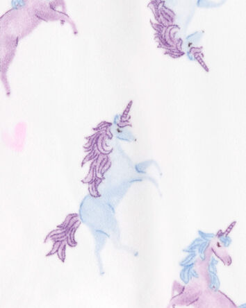 Kid 1-Piece Unicorn Fleece Footie Pajamas, 